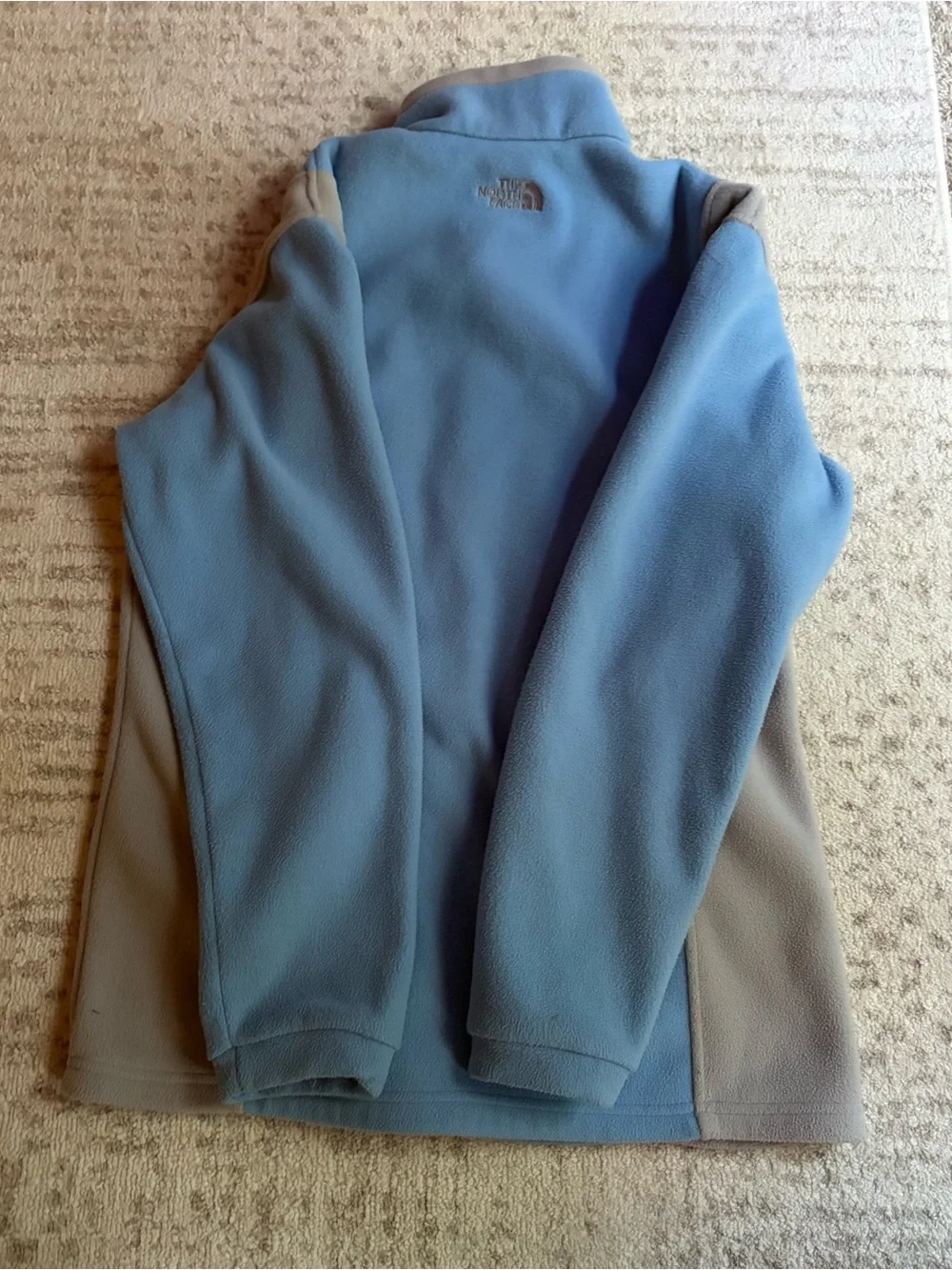 The North Face Blue and Gray Youth Fleece Jacket